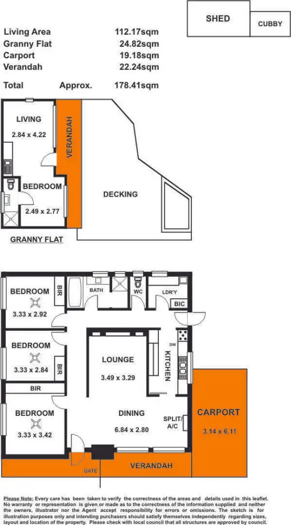 Floorplan of Homely house listing, 8 Leonard Street, Highbury SA 5089