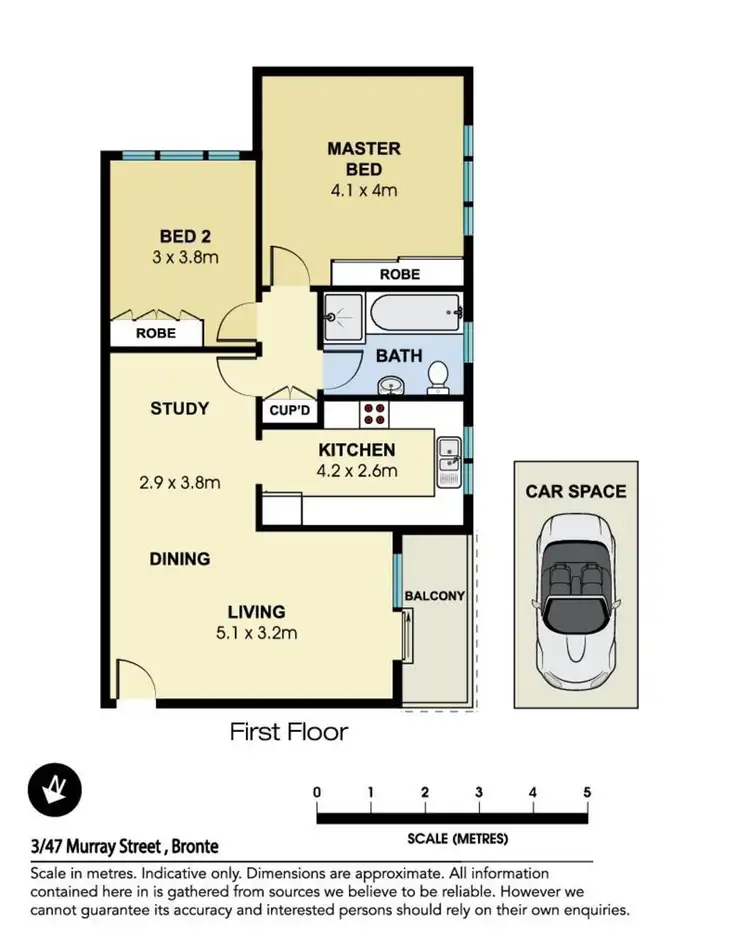 Floorplan of Homely apartment listing, 3/47 Murray Street, Bronte NSW 2024