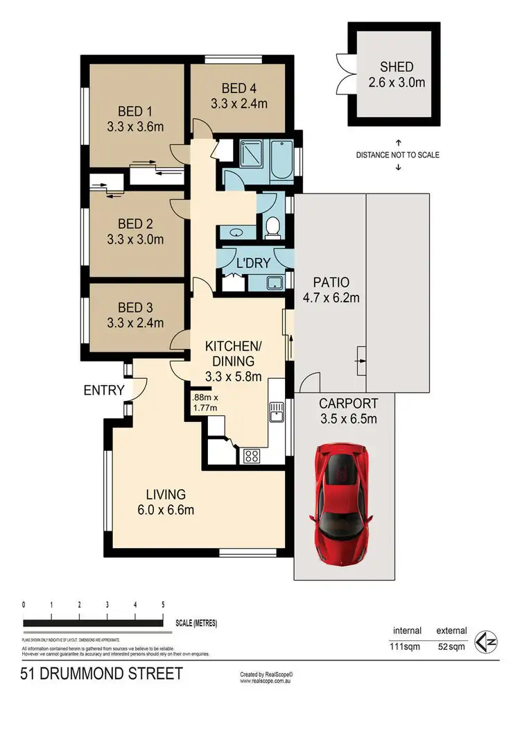 Floorplan of Homely house listing, 51 Drummond Street, Sinnamon Park QLD 4073