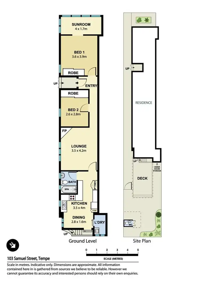 Floorplan of Homely house listing, 103 Samuel Street, Tempe NSW 2044