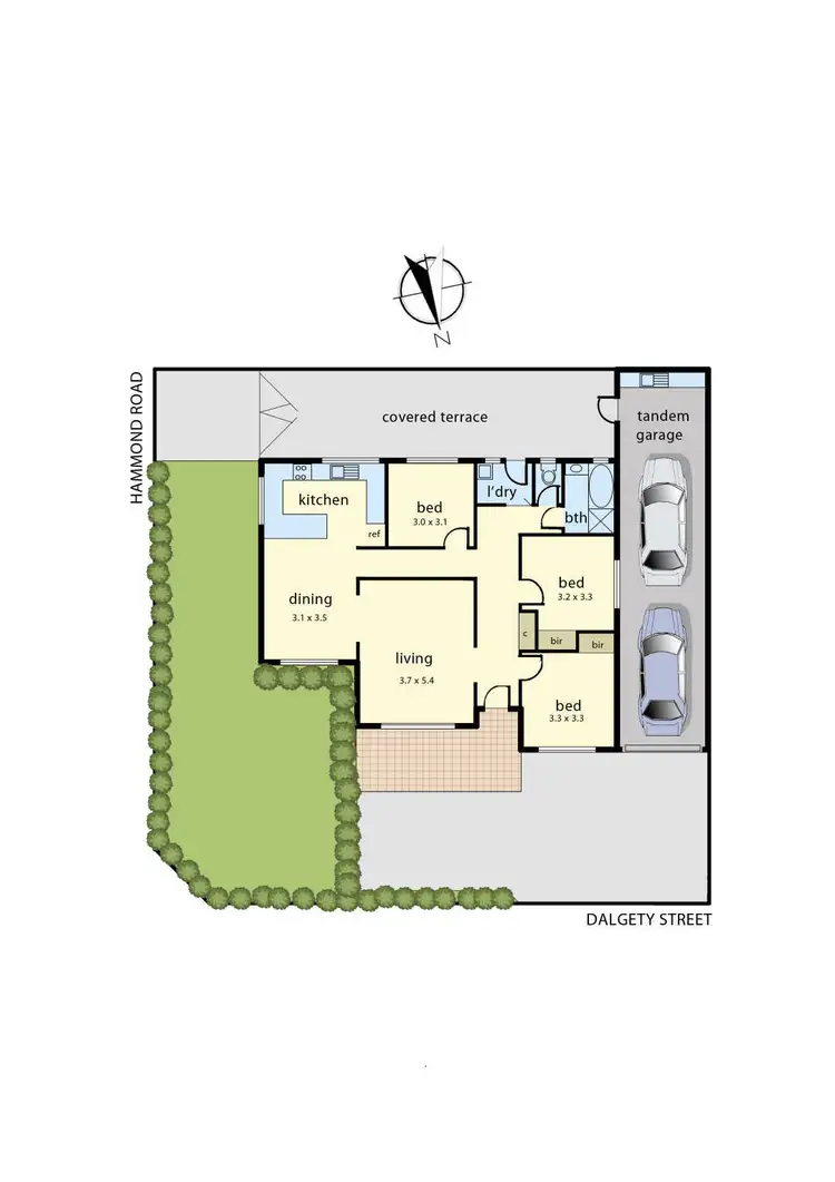 Floorplan of Homely unit listing, 1/1 Dalgety Street, Dandenong VIC 3175