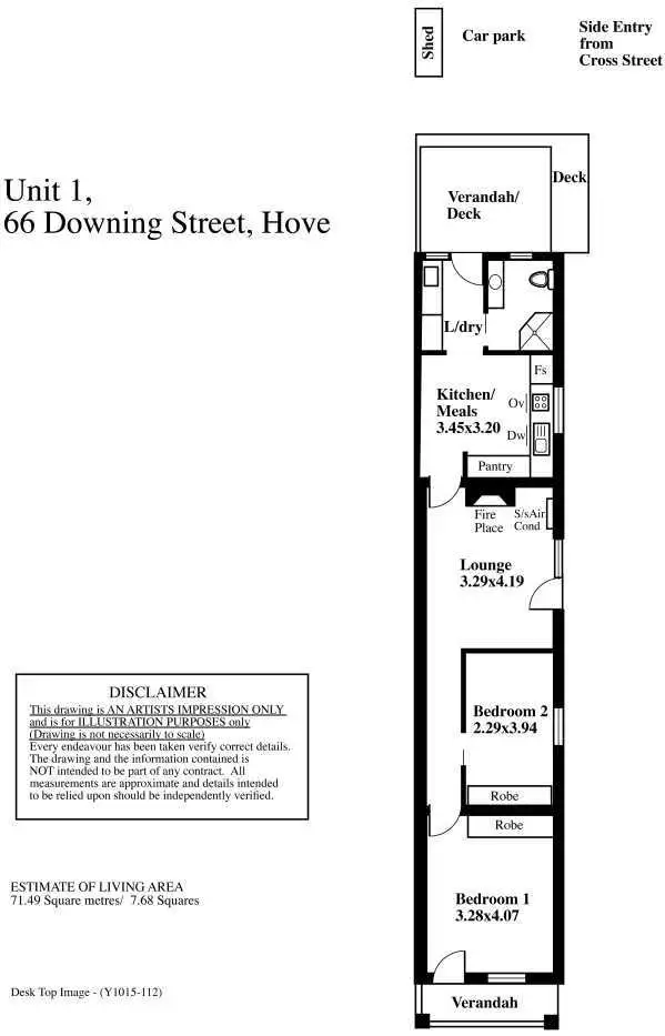Floorplan of Homely house listing, 66 Downing Street, Hove SA 5048