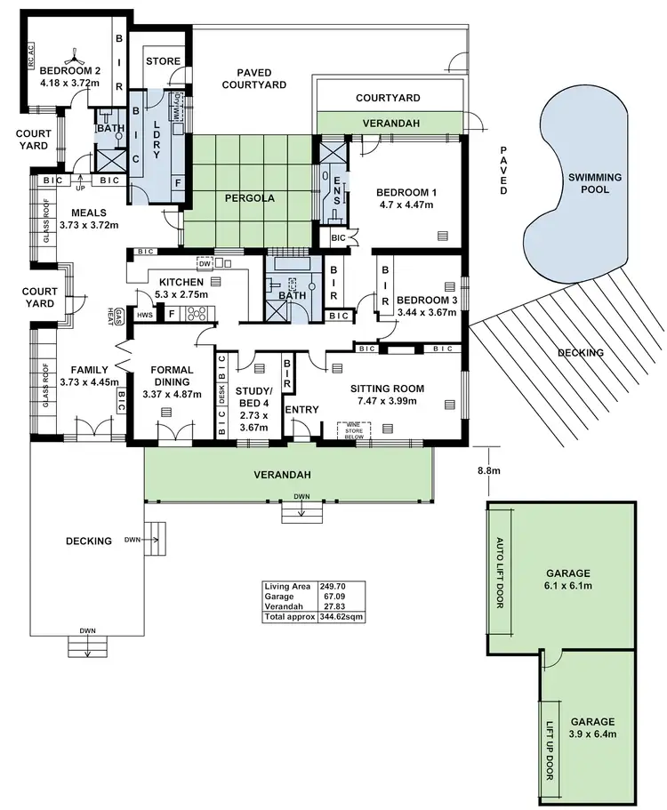 Floorplan of Homely house listing, 23 Netherby Avenue, Netherby SA 5062