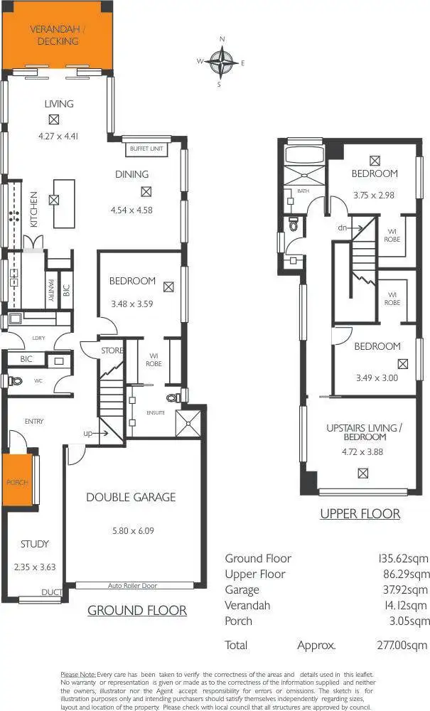 Floorplan of Homely house listing, 8 Howden Road, Fulham SA 5024