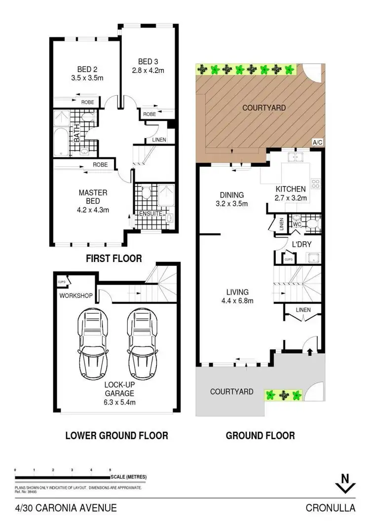 Floorplan of Homely townhouse listing, 4/30 Caronia Avenue, Cronulla NSW 2230