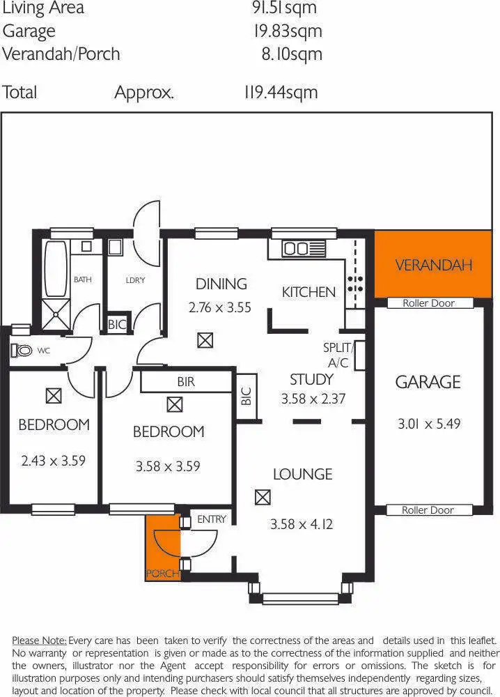 Floorplan of Homely unit listing, 4/46 High Street, Grange SA 5022