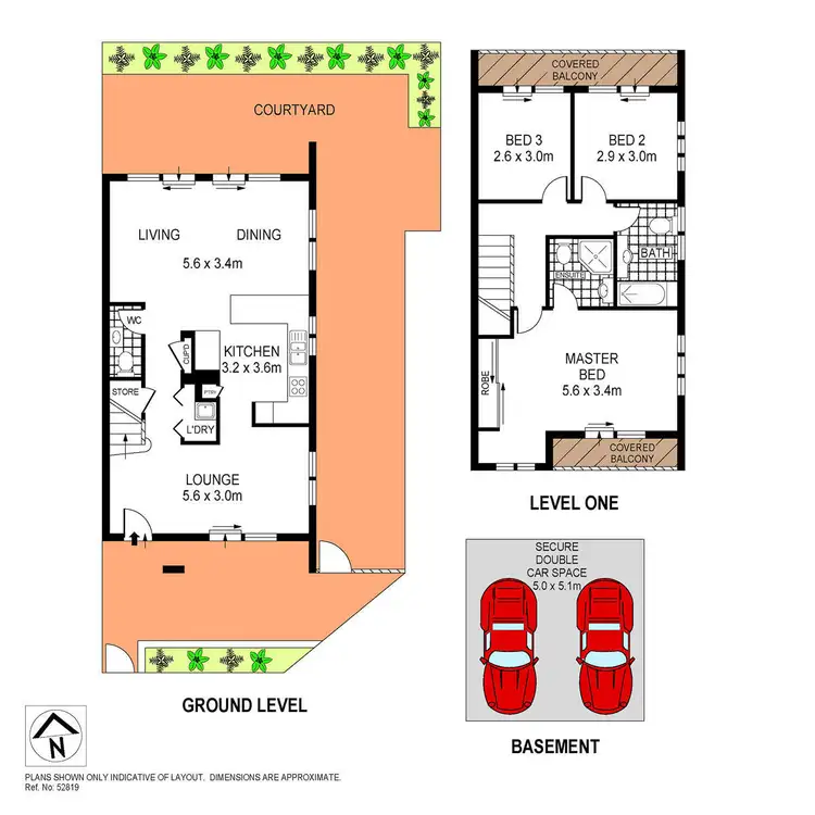 Floorplan of Homely townhouse listing, 12/19 Junction Road, Summer Hill NSW 2130