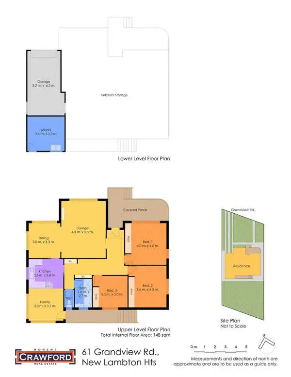 Floorplan of Homely house listing, 61 Grandview Road, New Lambton Heights NSW 2305