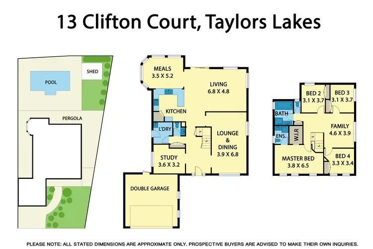 Floorplan of Homely house listing, 13 Clifton Court, Taylors Lakes VIC 3038