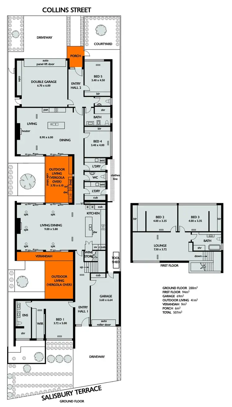 Floorplan of Homely house listing, 7 Salisbury Terrace, Collinswood SA 5081