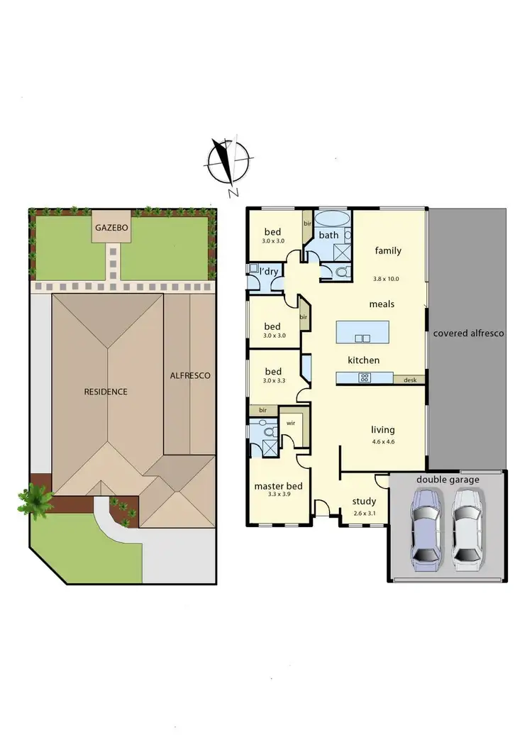 Floorplan of Homely house listing, 1 Taunton Court, Narre Warren South VIC 3805