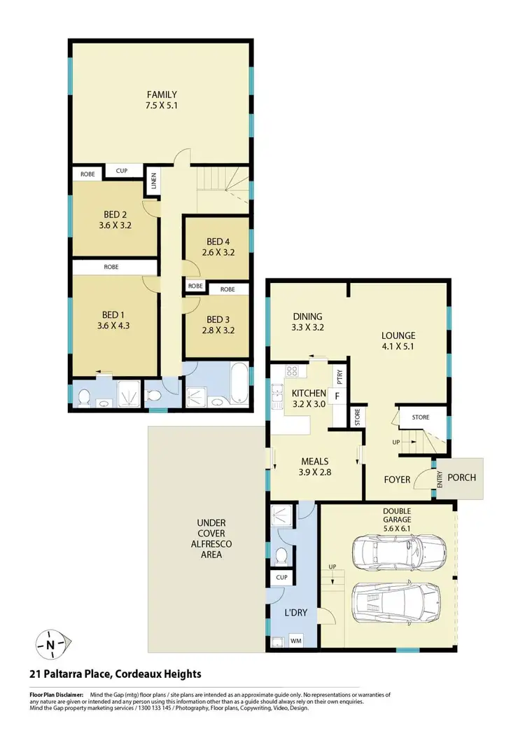 Floorplan of Homely house listing, 21 Paltarra Place, Cordeaux Heights NSW 2526