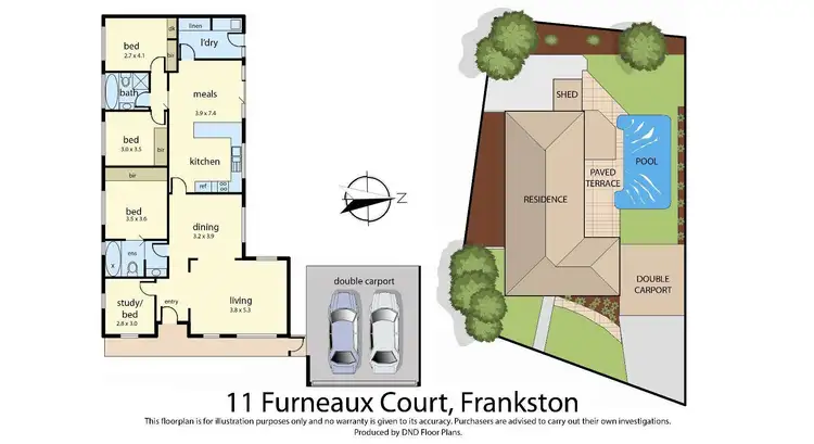 Floorplan of Homely house listing, 11 Furneaux Court, Frankston VIC 3199