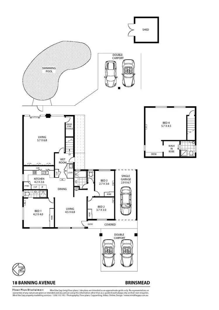 Floorplan of Homely house listing, 18 Banning Avenue, Brinsmead QLD 4870