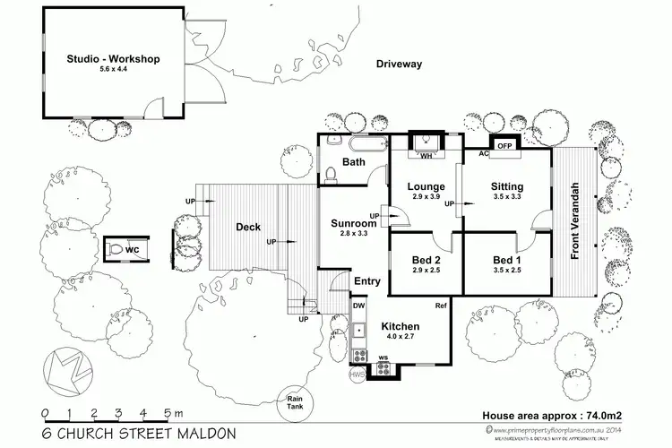 Floorplan of Homely house listing, 6 Church Street, Maldon VIC 3463
