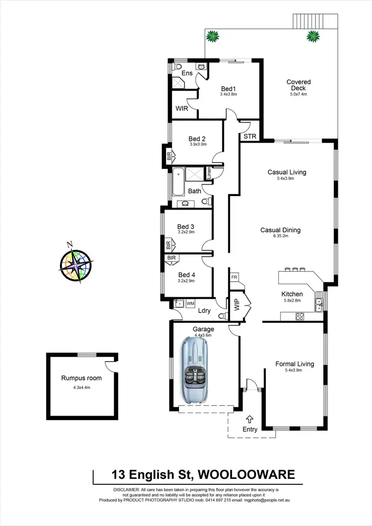 Floorplan of Homely house listing, 13 English Street, Woolooware NSW 2230