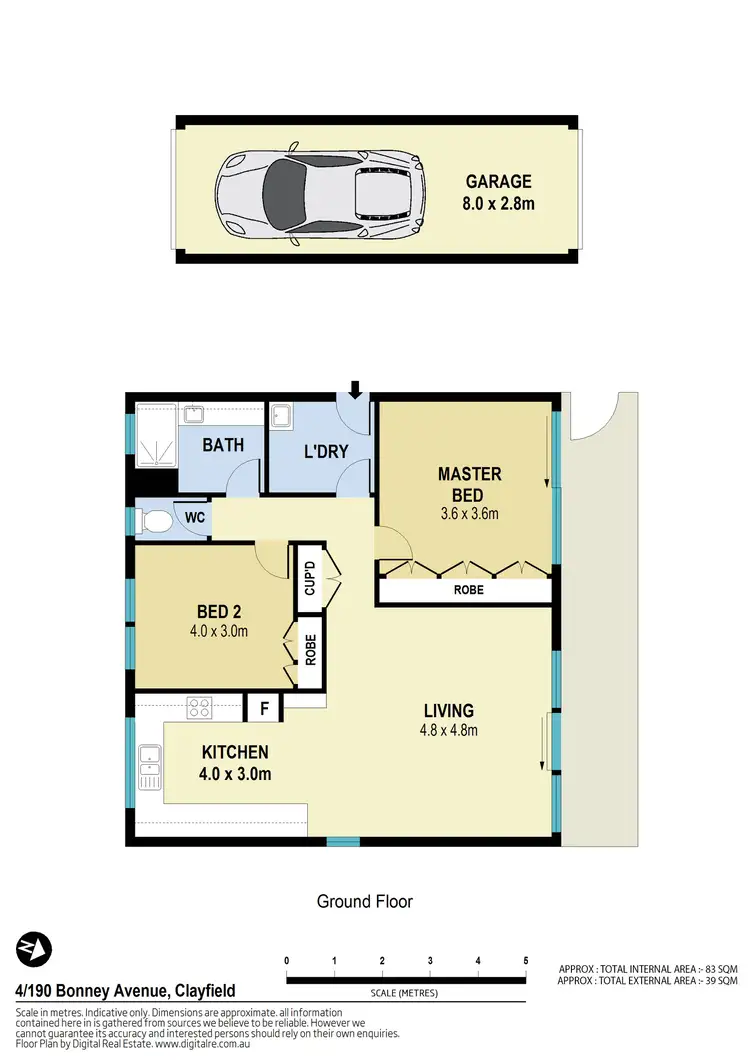 Floorplan of Homely unit listing, 4/190 Bonney Avenue, Clayfield QLD 4011