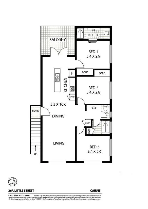 Floorplan of Homely house listing, 36a Little Street, Manunda QLD 4870