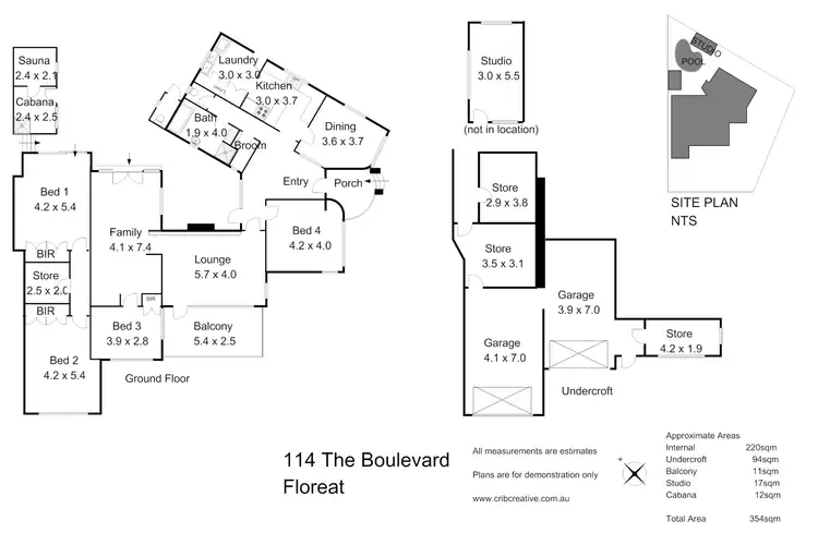 Floorplan of Homely house listing, 114 The Boulevard, Floreat WA 6014