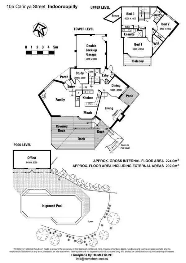 Floorplan of Homely house listing, 105 Carinya Street, Indooroopilly QLD 4068