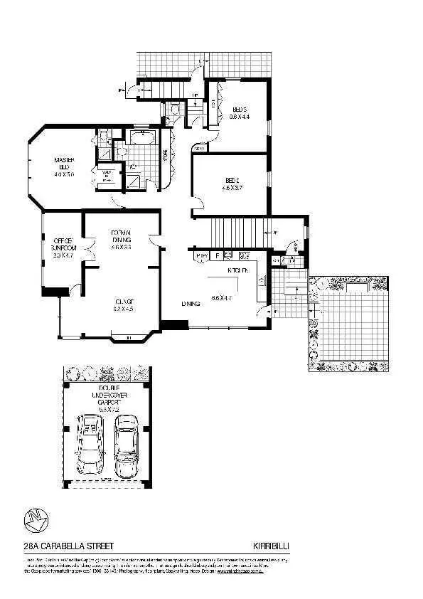 Floorplan of Homely apartment listing, 28A Carabella Street, Kirribilli NSW 2061