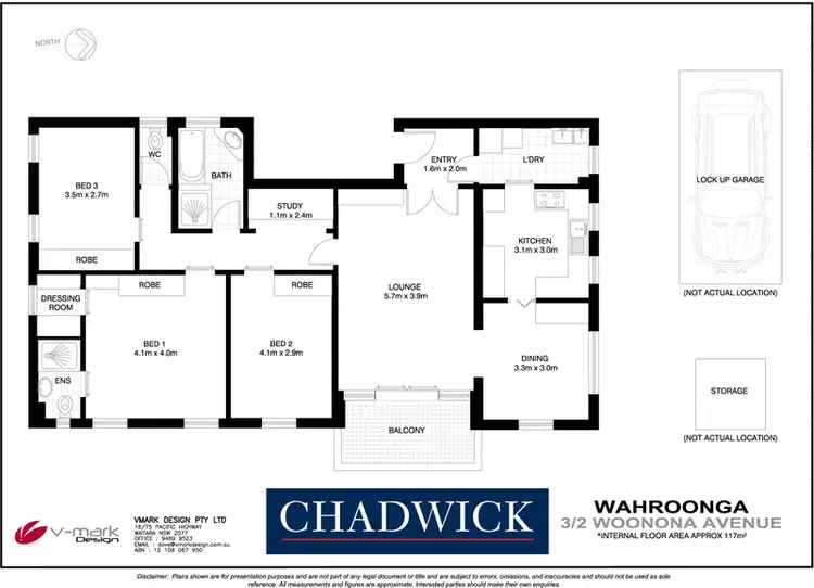 Floorplan of Homely unit listing, 3/2 Woonona Avenue, Wahroonga NSW 2076