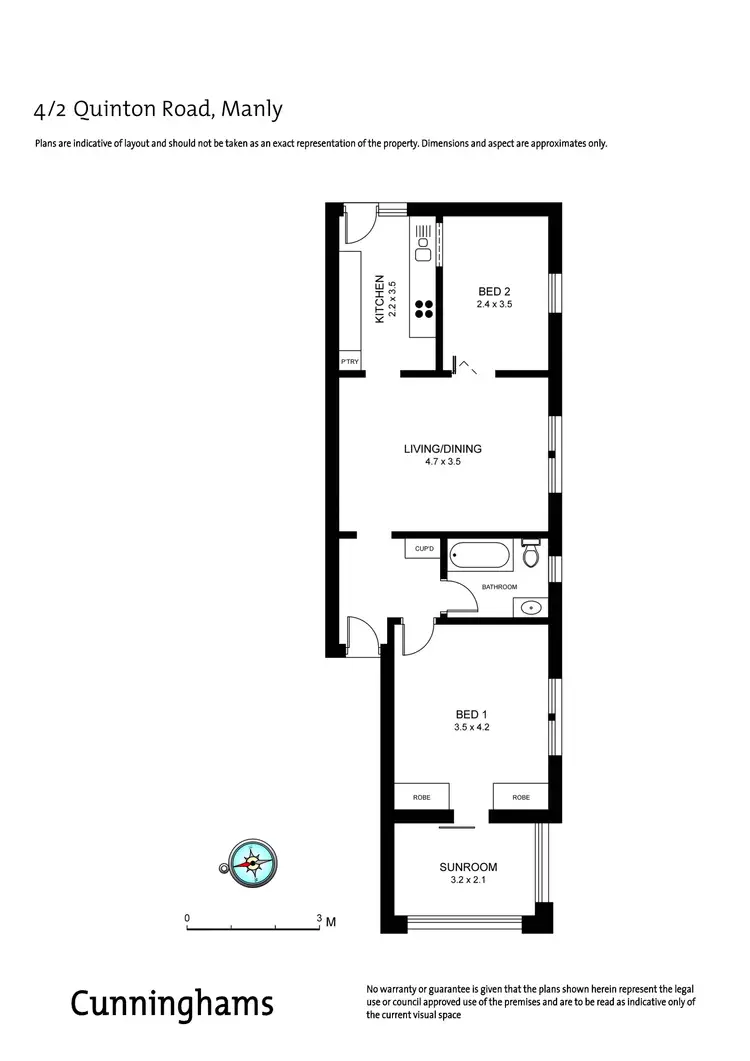 Floorplan of Homely apartment listing, 4/2 Quinton Road, Manly NSW 2095