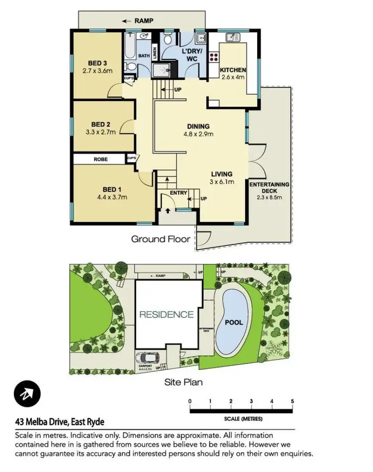 Floorplan of Homely house listing, 43 Melba Drive, East Ryde NSW 2113