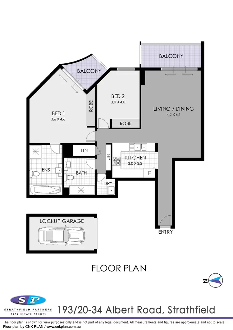 Floorplan of Homely apartment listing, 193/20-34 Albert Road, Strathfield NSW 2135