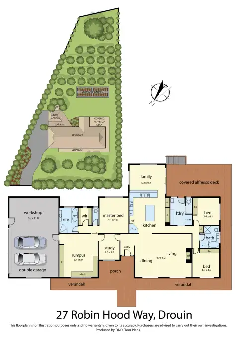 Floorplan of Homely house listing, 27 Robin Hood Way, Drouin VIC 3818