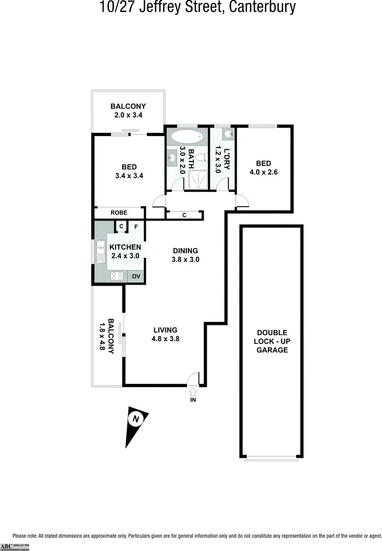 Floorplan of Homely unit listing, 10/27 Jeffrey Street, Canterbury NSW 2193