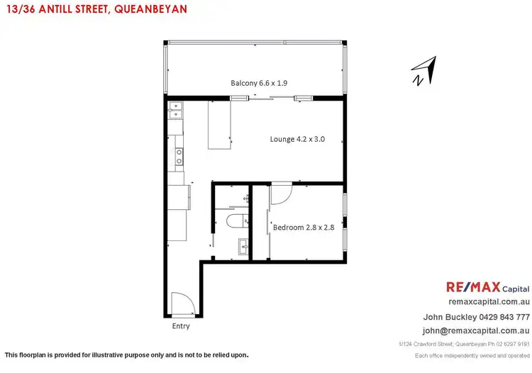 Floorplan of Homely apartment listing, 13/36 Antill Street, Queanbeyan NSW 2620