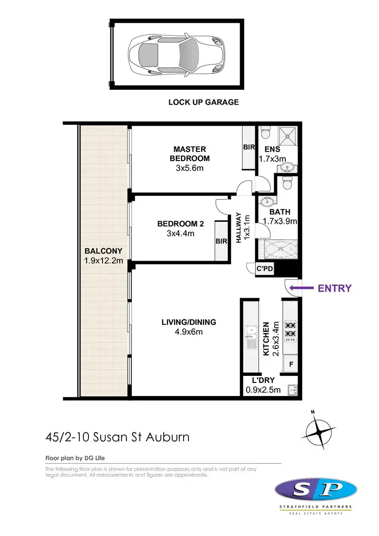 Floorplan of Homely apartment listing, 45/2-10 Susan Street, Auburn NSW 2144