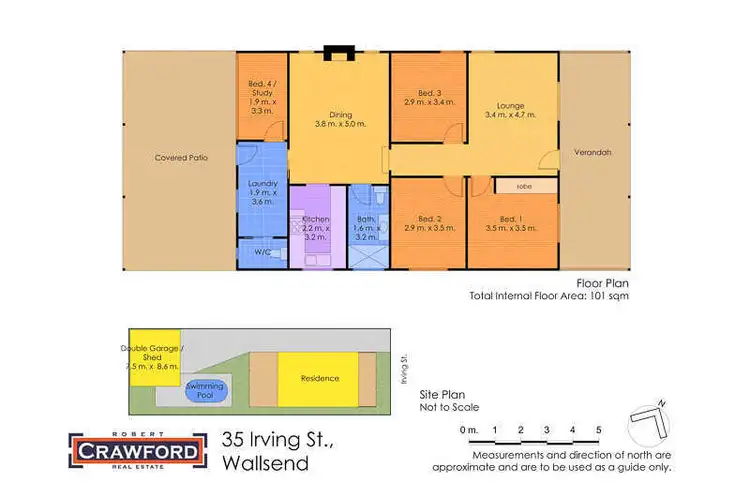 Floorplan of Homely house listing, 35 Irving Street, Wallsend NSW 2287