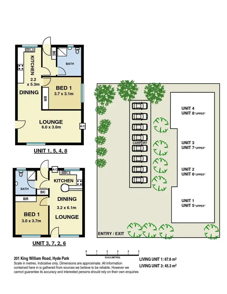 Floorplan of Homely block of units listing, 201 King William Road, Hyde Park SA 5061