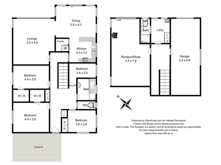 Floorplan of Homely house listing, 25 Coomera Crescent, Miandetta TAS 7310