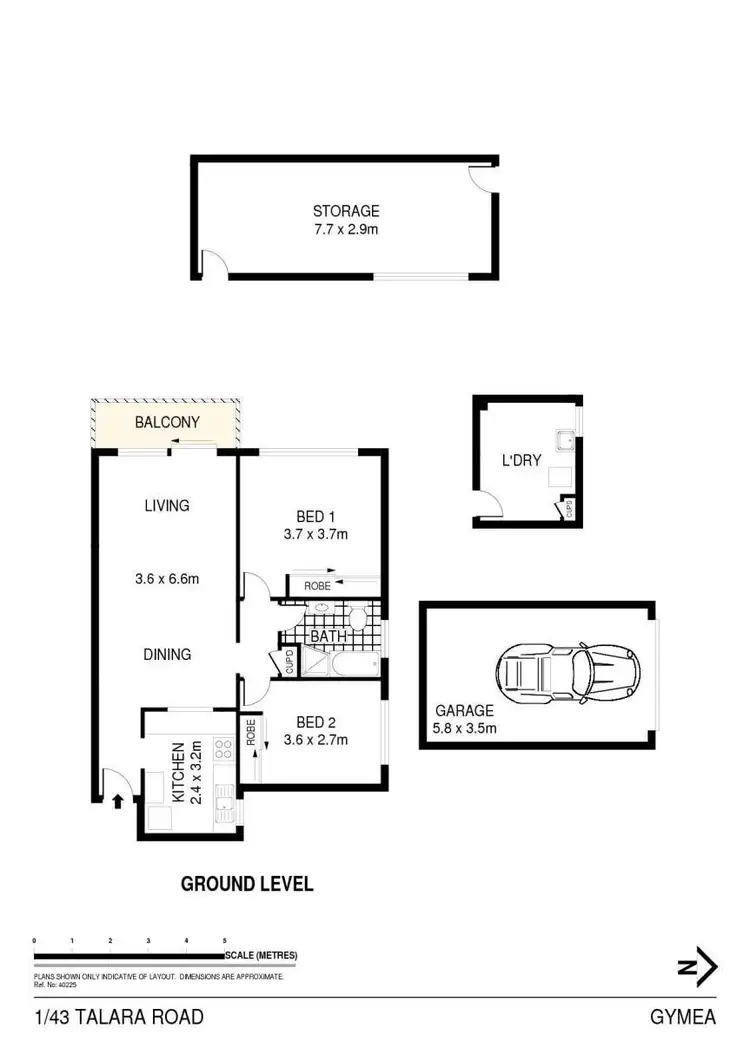 Floorplan of Homely apartment listing, 1/43 Talara Road, Gymea NSW 2227
