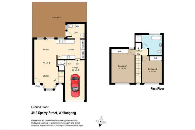 Floorplan of Homely townhouse listing, 4/19 Sperry Street, Wollongong NSW 2500