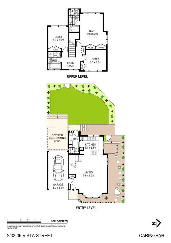 Floorplan of Homely townhouse listing, 2/32-36 Vista Street, Caringbah NSW 2229