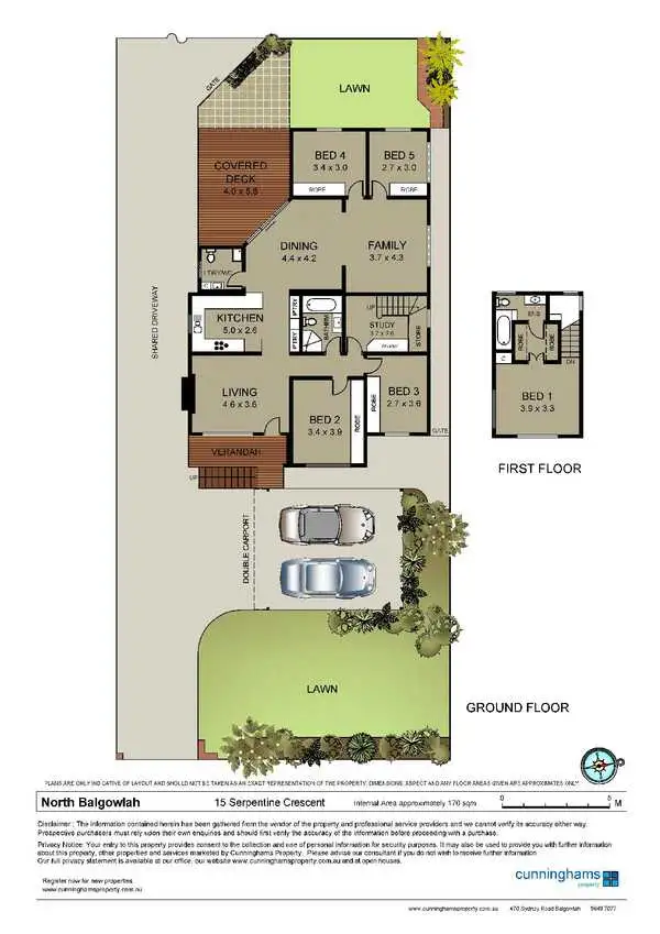 Floorplan of Homely house listing, 15 Serpentine Crescent, North Balgowlah NSW 2093