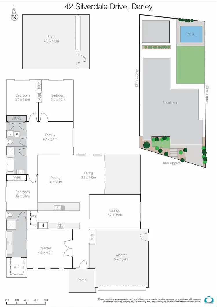 Floorplan of Homely house listing, 42 Silverdale Drive, Bacchus Marsh VIC 3340