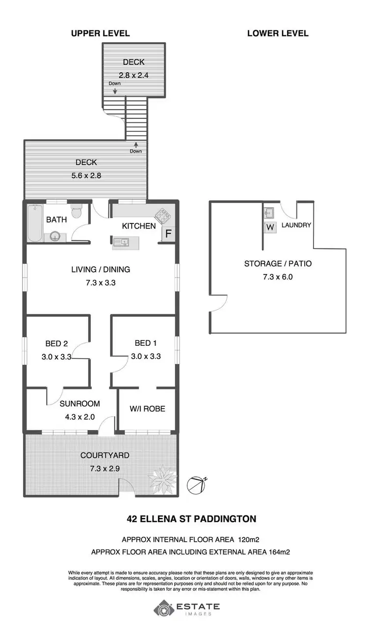 Floorplan of Homely house listing, 42 Ellena Street, Paddington QLD 4064