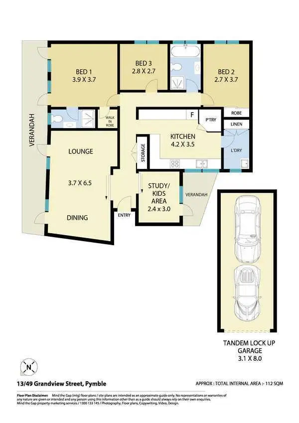 Floorplan of Homely apartment listing, 13/49 Grandview Street, Pymble NSW 2073
