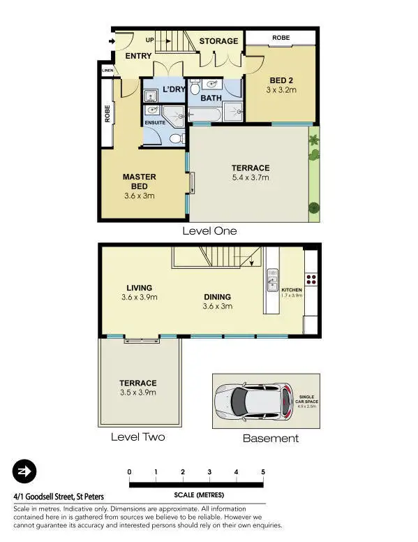 Floorplan of Homely apartment listing, 4/1 Goodsell Street, St Peters NSW 2044