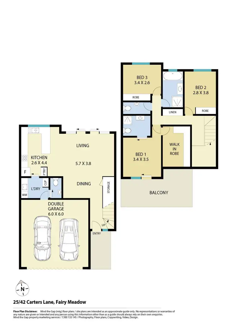 Floorplan of Homely townhouse listing, 25/42 Carters Lane, Fairy Meadow NSW 2519