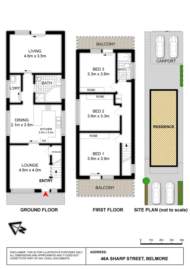 Floorplan of Homely house listing, 46a Sharp Street, Belmore NSW 2192