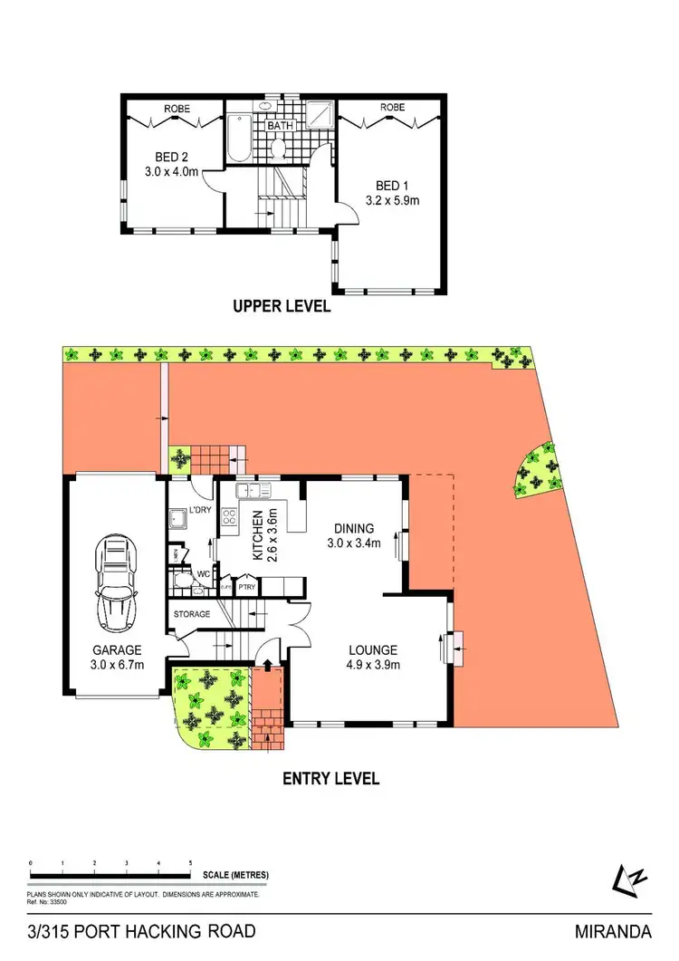 Floorplan of Homely townhouse listing, 3/315-317 Port Hacking Road, Miranda NSW 2228