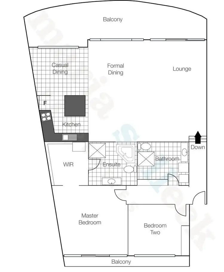 Floorplan of Homely apartment listing, C6/2 Currie Crescent, Griffith ACT 2603