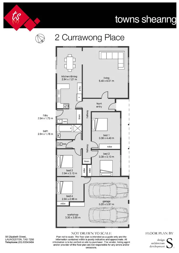 Floorplan of Homely house listing, 2 Currawong Place, Riverside TAS 7250
