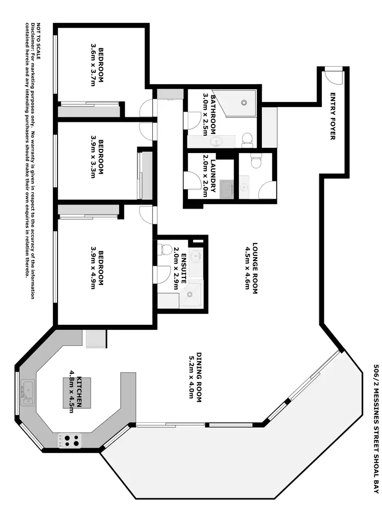 Floorplan of Homely apartment listing, 506/2 Messines Street, Shoal Bay NSW 2315